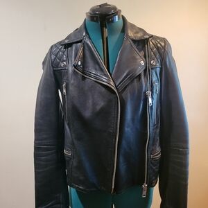 All Saints Leather Moto Jacket